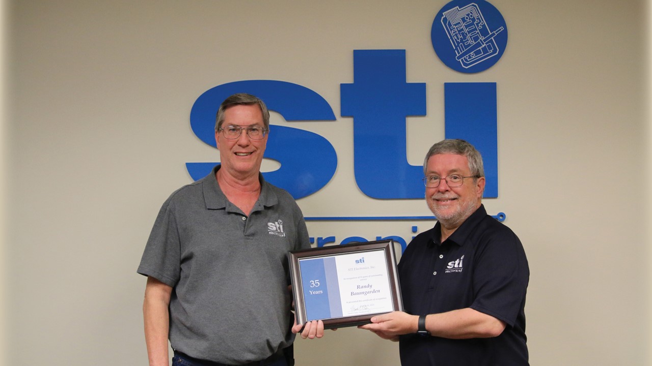 STI Recognizes Randy Baumgarden’s 35-Year Anniversary