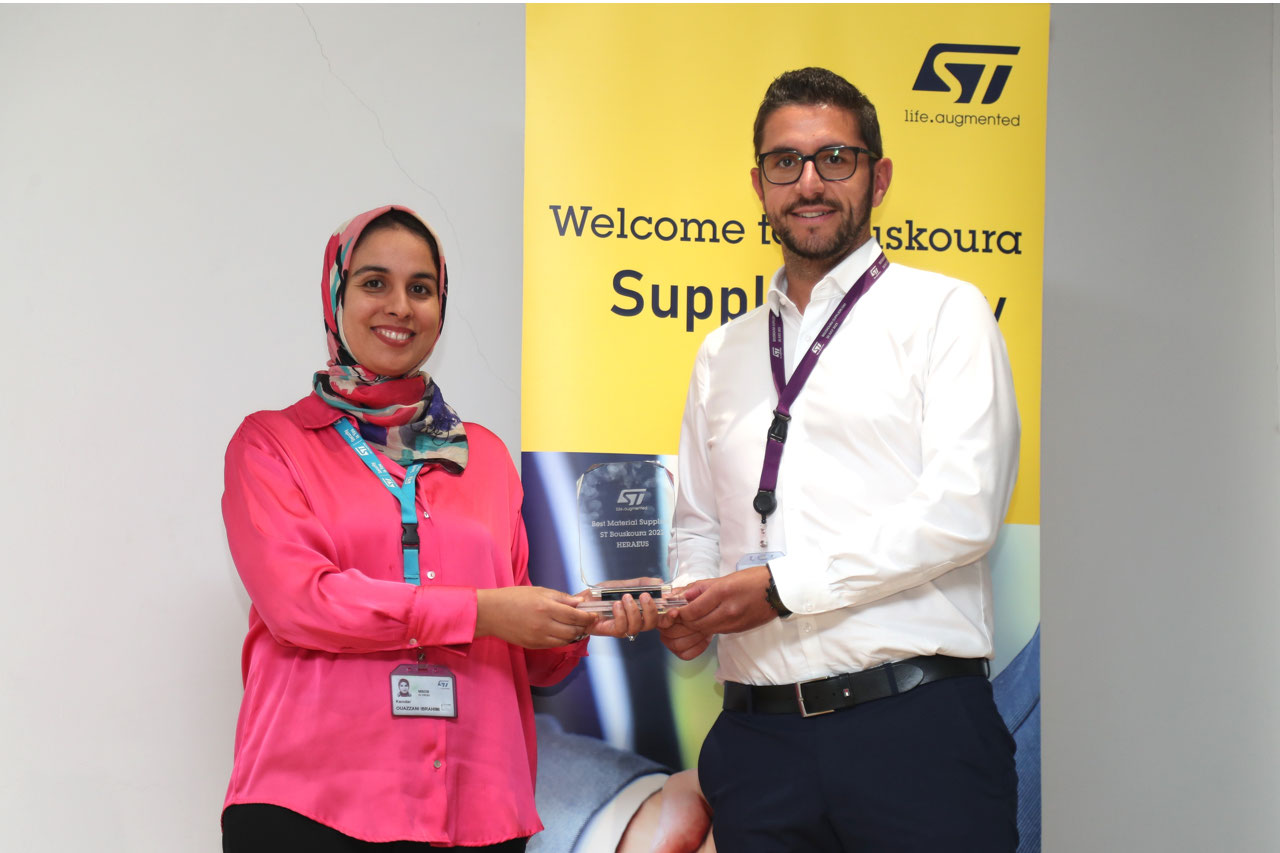 Heraeus Electronics Honored as Best Material Supplier 2022 by STMicroelectronics Bouskoura Site