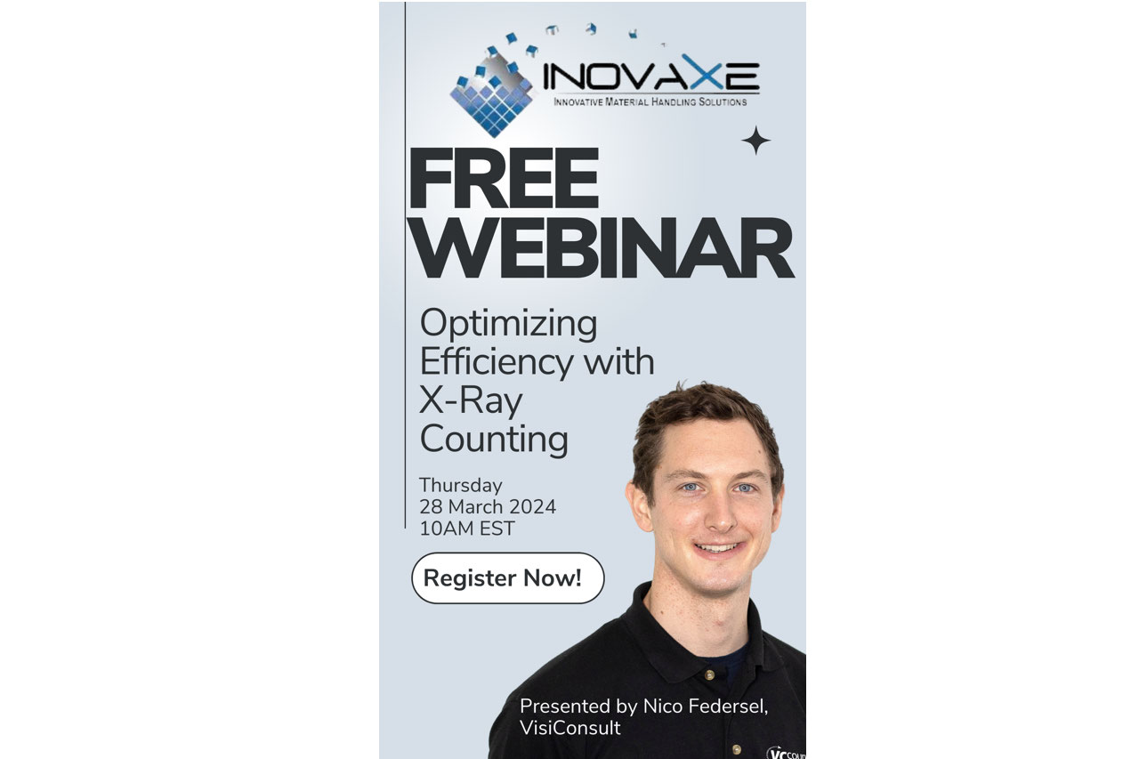 Inovaxe Partners with VisiConsult for “Optimizing Efficiency: The Crucial Role of X-ray Counting” Free Webinar