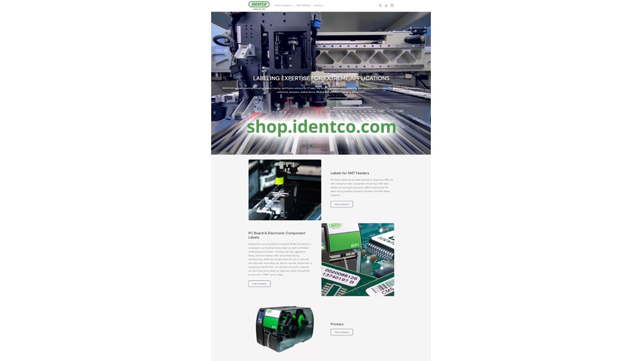IDENTCO Launches Online Store for Seamless Purchase & Resupply of Thermal Transfer Solutions