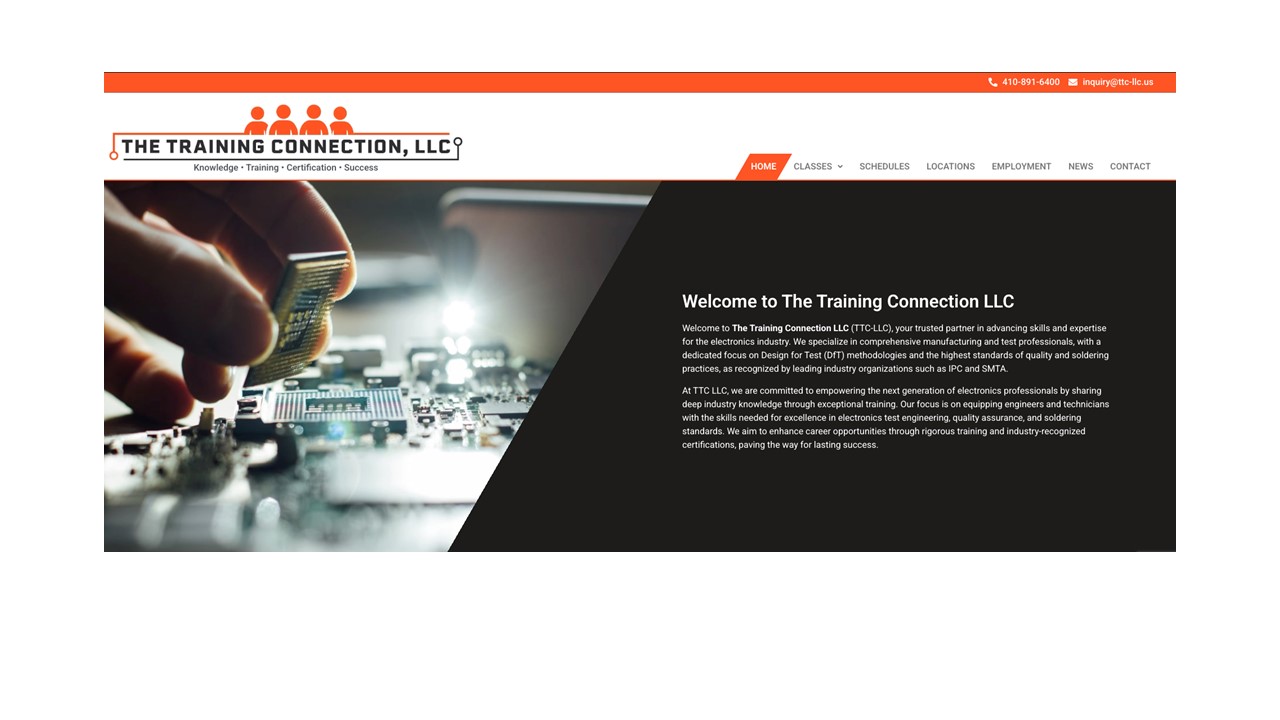 The Training Connection LLC Unveils New Website to Enhance Test Engineering Training Accessibility The Training Connection LLC Unveils New Website to Enhance Test Engineering Training Accessibility
