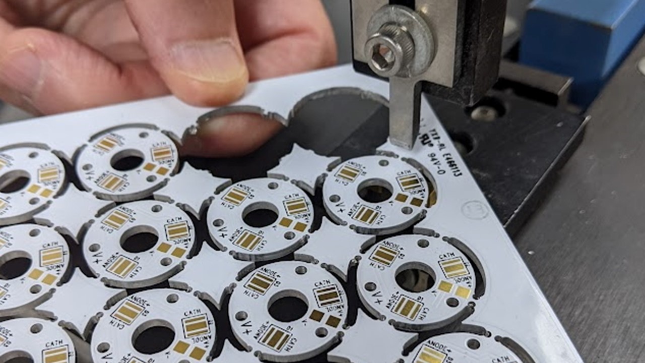 Singulating Aluminum Tab Routed Panels with the N200 Punch Singulating Aluminum Tab Routed Panels with the N200 Punch