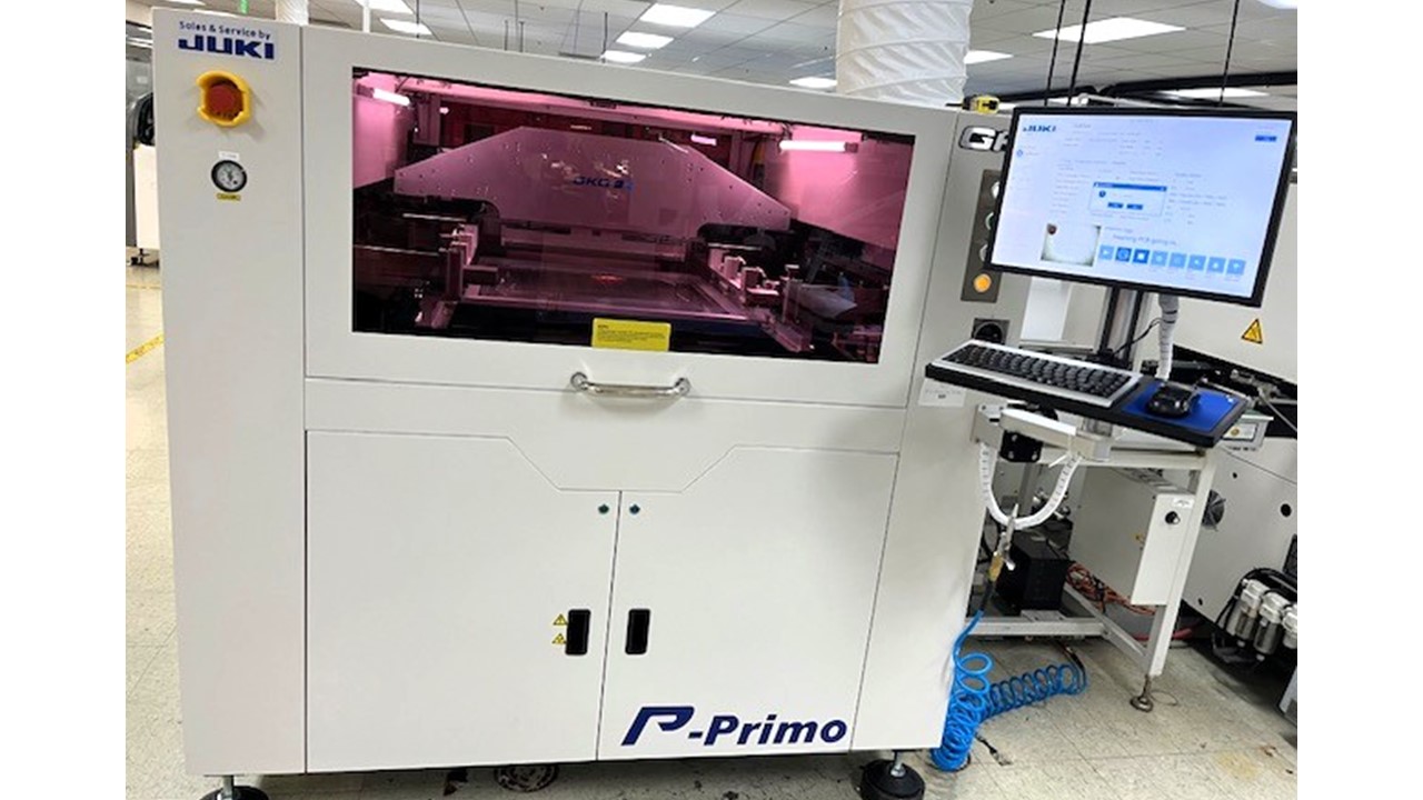 Green Circuits Expands Large-Format PCBA Capabilities with Installation of JUKI Primo Screen Printer