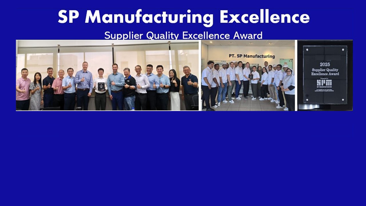 SP Manufacturing Honored with 2025 Supplier Quality Excellence Award Highlighting Commitment to Customer Satisfaction