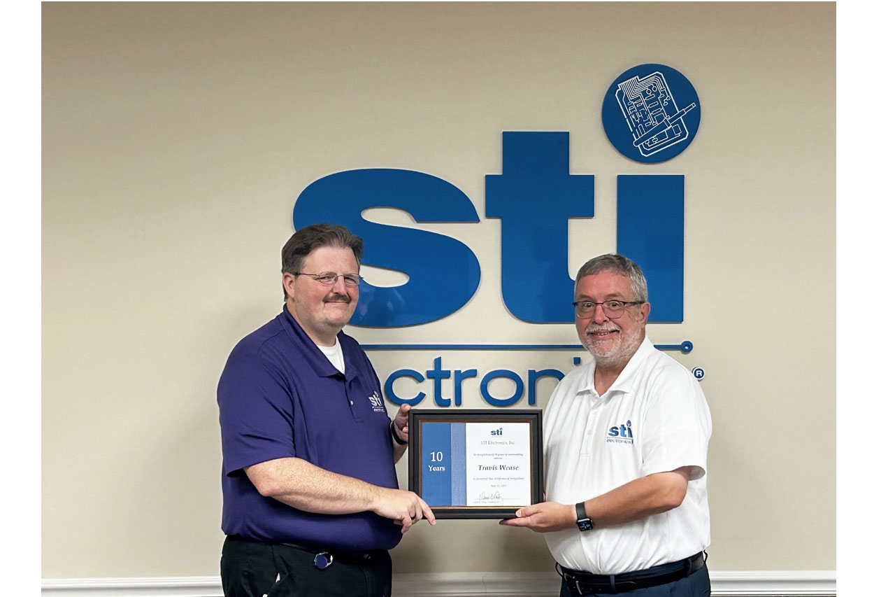 STI Celebrates Travis Wease’s 10 Years of Dedicated Service STI Celebrates Travis Wease’s 10 Years of Dedicated Service
