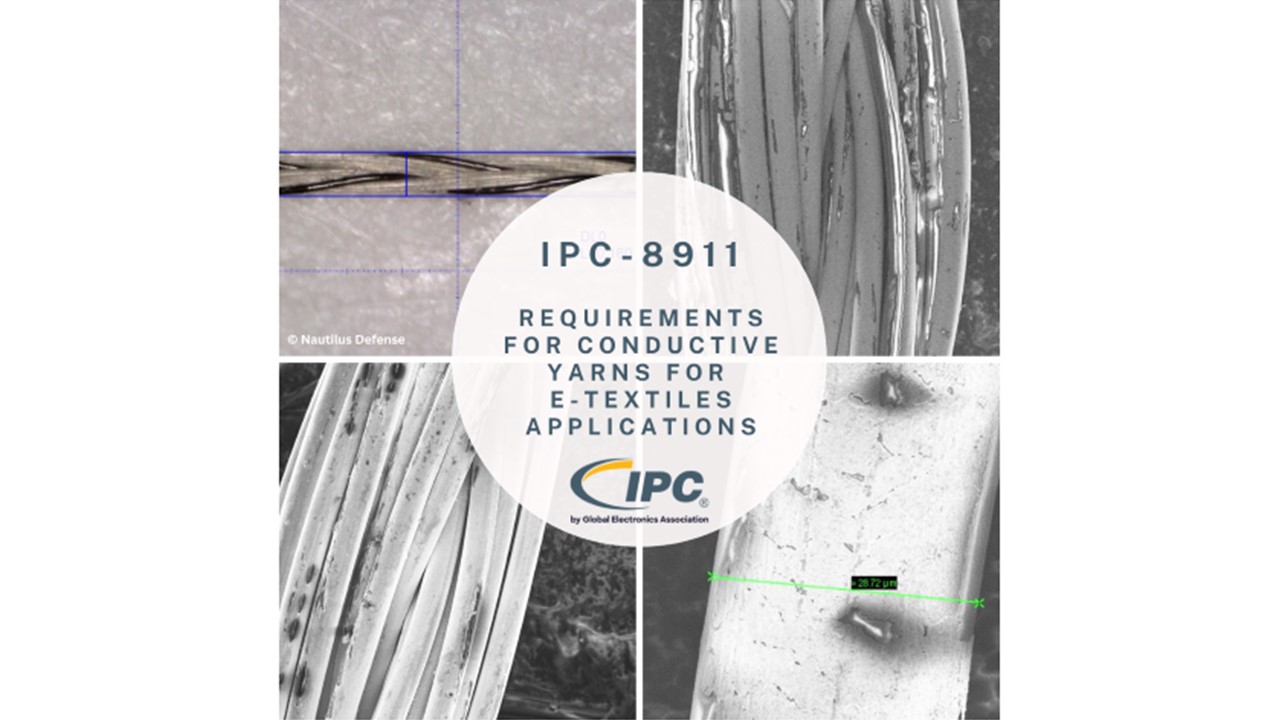The Global Electronics Association Releases IPC-8911: First-Ever Conductive Yarn Standard for E-Textile Application The Global Electronics Association Releases IPC-8911: First-Ever Conductive Yarn Standard for E-Textile Application