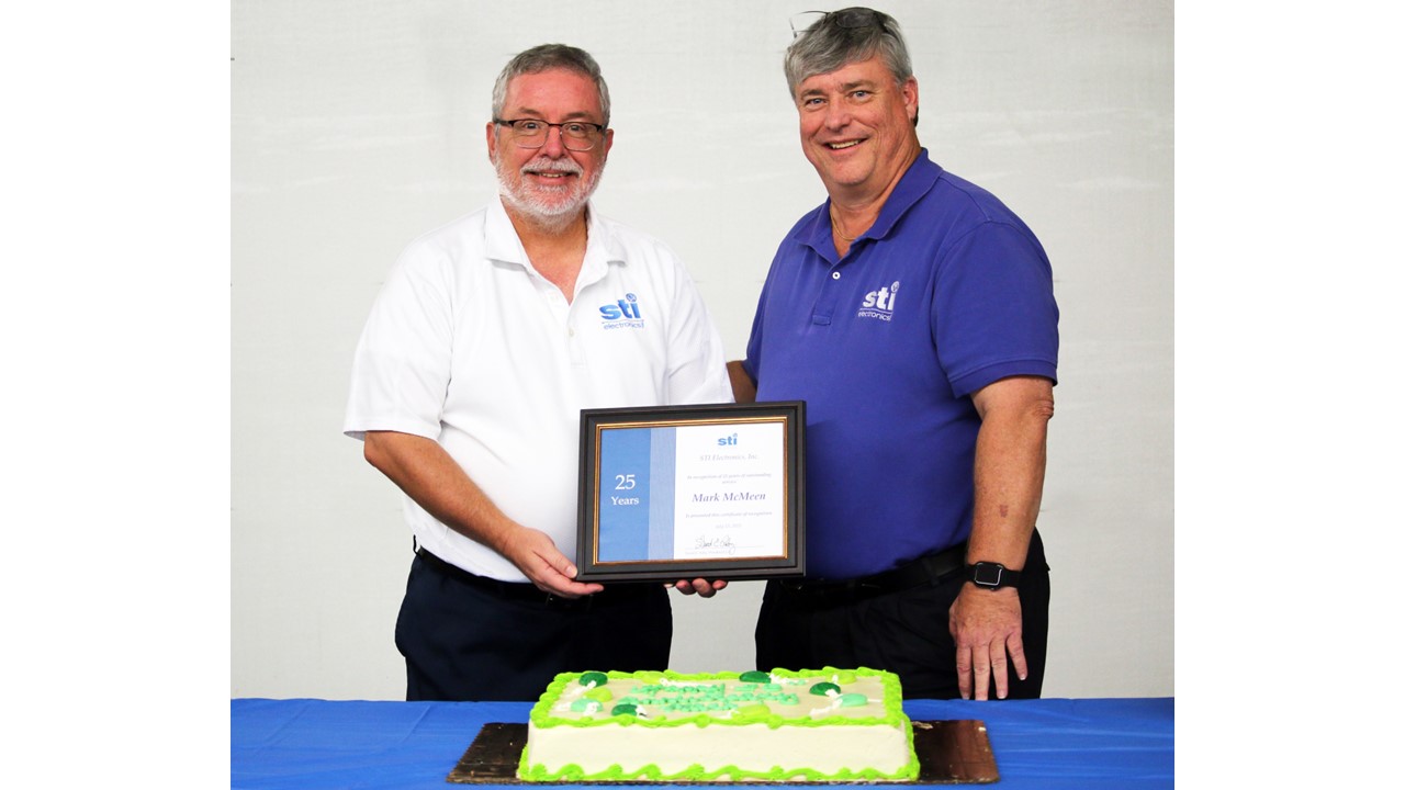 STI Honors Mark McMeen for 25 Years of Outstanding Service STI Honors Mark McMeen for 25 Years of Outstanding Service