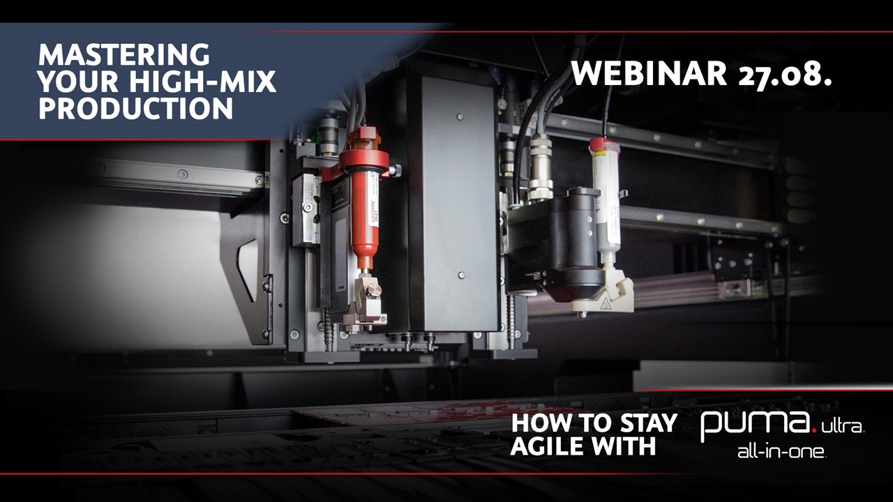 In a world of shrinking batch sizes, ever-changing designs, and increasing product complexity, electronics manufacturers face unprecedented pressure to stay agile without sacrificing quality or throughput. Essemtec’s PUMA Ultra All-in-One platform is designed to meet these challenges head-on. By combining high-speed dispensing, component placement, inspection, and smart material management within a single compact system, our solutions redefine what’s possible in high-mix SMT production. In a world of shrinking batch sizes, ever-changing designs, and increasing product complexity, electronics manufacturers face unprecedented pressure to stay agile without sacrificing quality or throughput. Essemtec’s PUMA Ultra All-in-One platform is designed to meet these challenges head-on. By combining high-speed dispensing, component placement, inspection, and smart material management within a single compact system, our solutions redefine what’s possible in high-mix SMT production.
