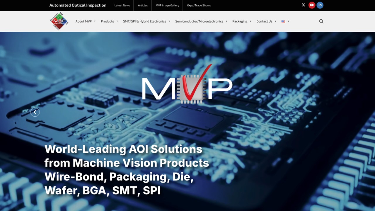 Machine Vision Products Unveils New Homepage at Visionpro.com Machine Vision Products Unveils New Homepage at Visionpro.com