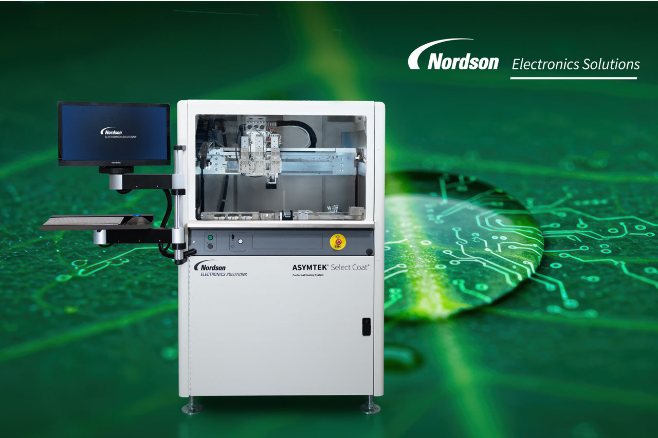 Nordson Electronics Solutions Enables Seamless Integration of actnano PFAS-free Coatings with ASYMTEK Select Coat® Conformal Coating Systems Nordson Electronics Solutions Enables Seamless Integration of actnano PFAS-free Coatings with ASYMTEK Select Coat® Conformal Coating Systems