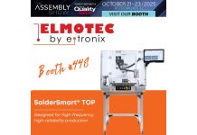 Elmotec by E-Tronix to Showcase SolderSmart® TOP Robotic Soldering at The Assembly Show 2025 Elmotec by E-Tronix to Showcase SolderSmart® TOP Robotic Soldering at The Assembly Show 2025