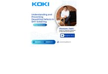 KOKI to Host Technical Webinar on Dewetting Defects in SMT Soldering KOKI to Host Technical Webinar on Dewetting Defects in SMT Soldering