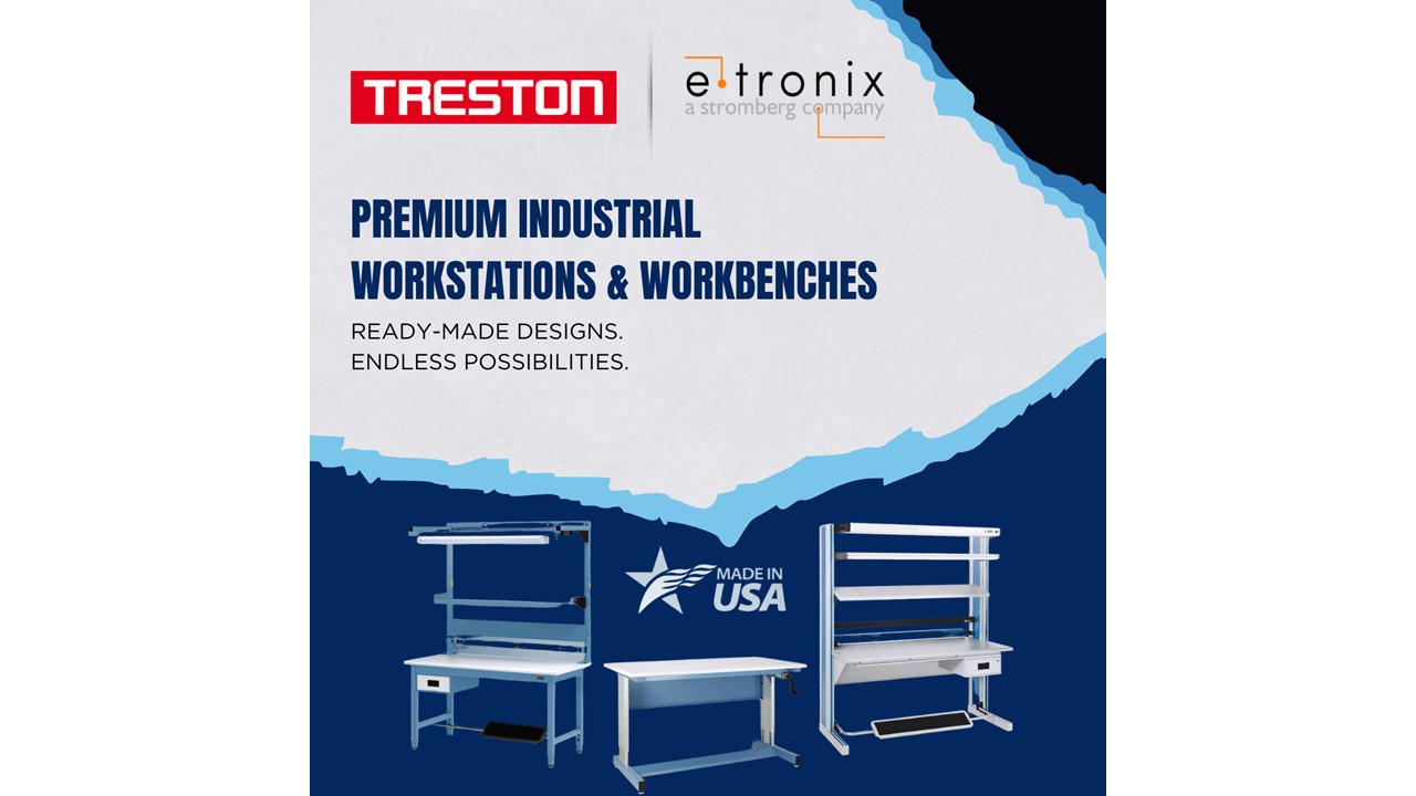 E-tronix Announces New Partnership with Treston USA Bringing Industry-Leading Workbenches & Workstations to the Midwest