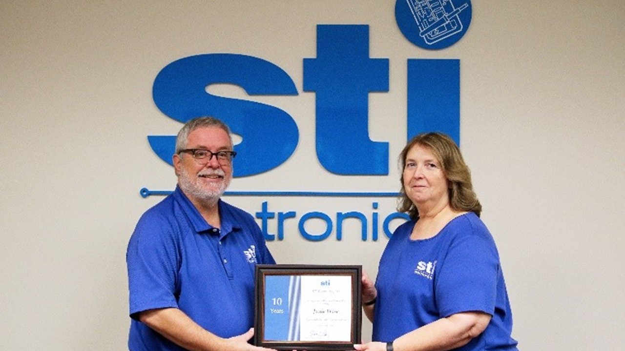 STI Electronics Celebrates Janie Wise’s 10-Year Work Anniversary