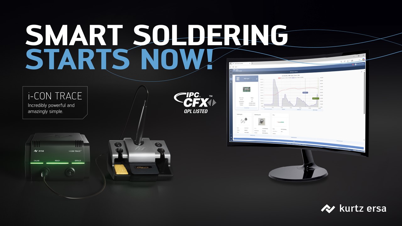 Kurtz Ersa Achieves IPC-CFX Certification for Hand Soldering with i-CON TRACE