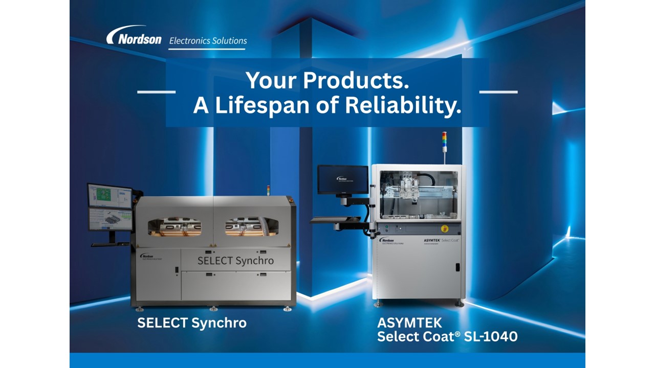 Nordson Electronics Solutions to exhibit innovations for conformal coating and selective soldering at APEX Expo 2026 booth # 1831