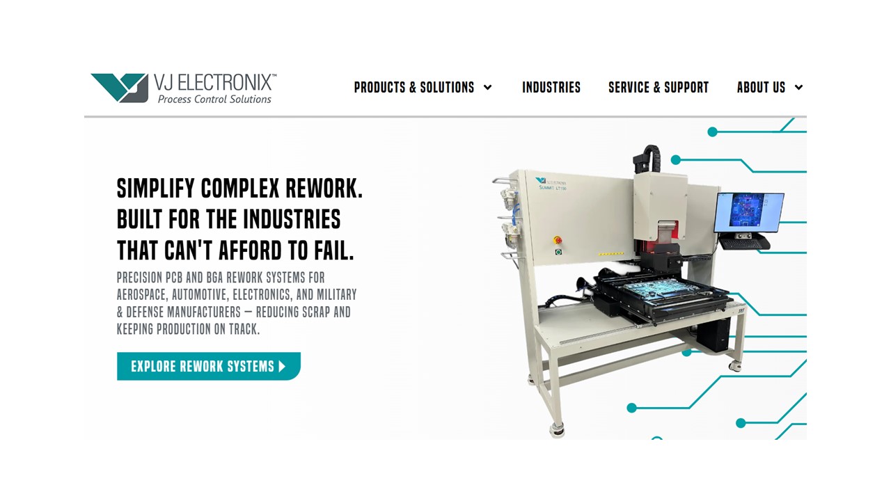 VJ Electronix Enhances Digital Experience to Support Next-Generation Rework Applications
