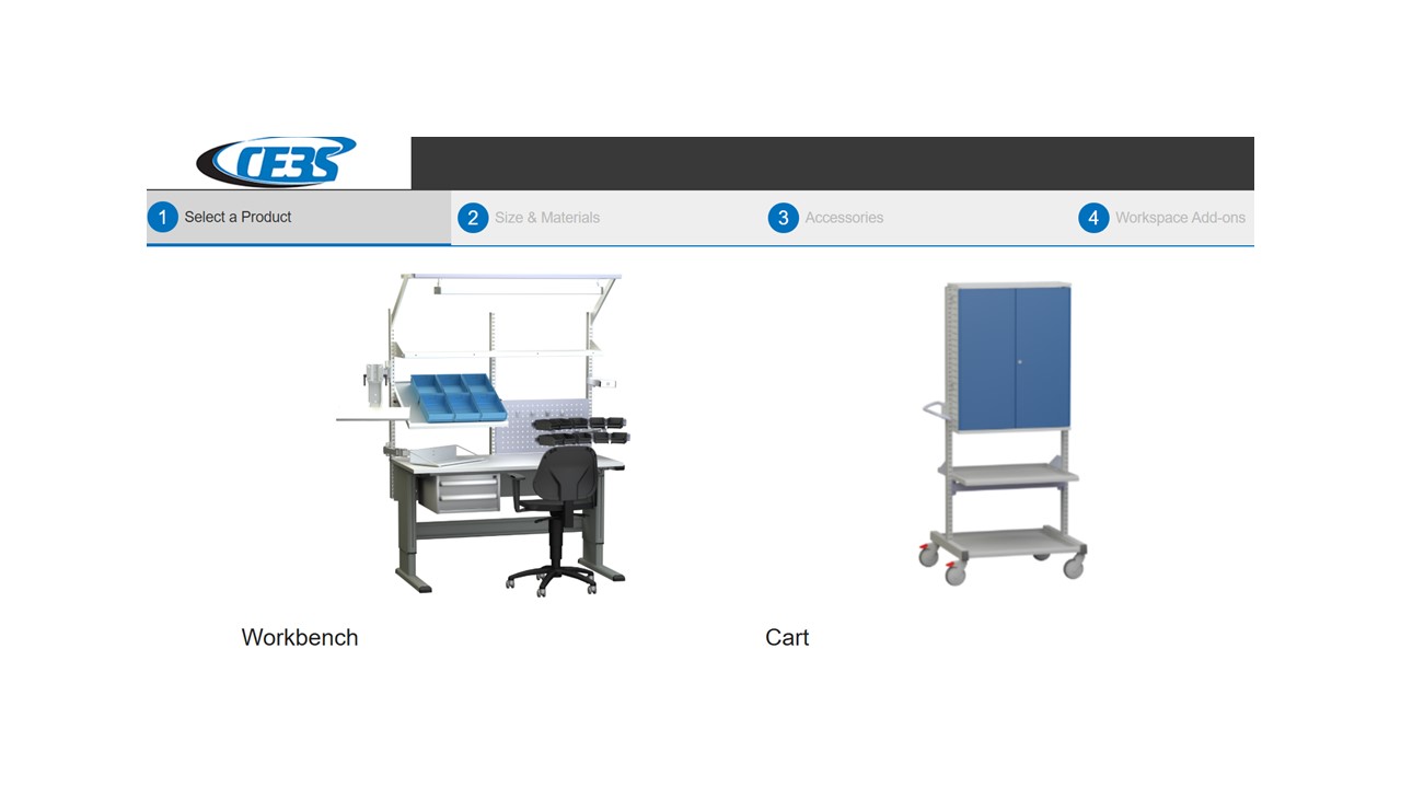 CE3S Launches Online Workbench Configurator for Treston and IAC Solutions CE3S Launches Online Workbench Configurator for Treston and IAC Solutions