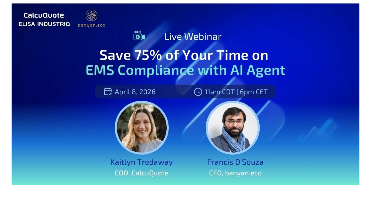 CalcuQuote and Banyan.eco Launch AI-Powered Compliance Agent to Streamline EMS Regulatory Workflows