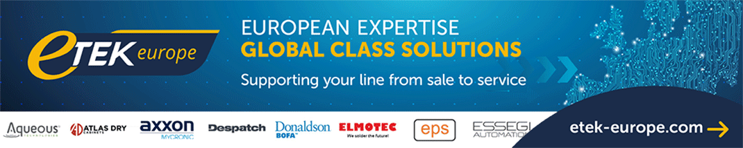 Etek Europe Electronics Manufacturing Equipment Supplier for the UK & Europe