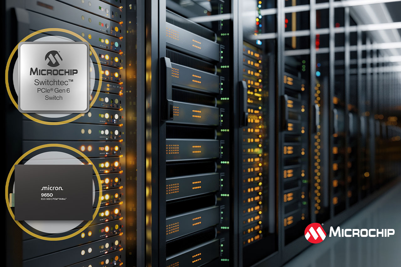 Microchip Switchtec™ PCIe Switches and Micron® 9650 NVMe® solid state drives (SSDs) leverage next generation interface technology to deliver increased bandwidth, low latency, and scalable storage connectivity