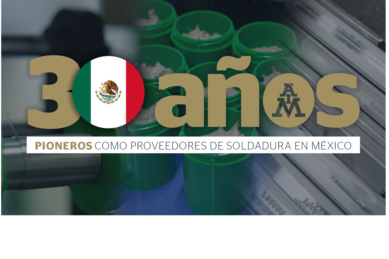 AIM-30-YEARS-MEXICO.jpeg AIM Solder booth at SMTA Guadalajara 2026 celebrating 30 years as Mexico's original solder manufacturer