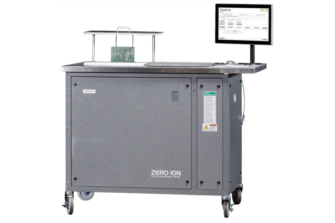 Absolute-EMS-Aqueous-Zero-Ion-Ionic.jpeg Aqueous Technologies Zero Ion ionic contamination tester installed at Absolute EMS facility in Santa Clara, California