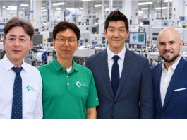 Koh Young America Service Leadership Team: Danny Han, Roy Kwon, Mitchell Kim, and Ramiro Mora