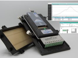 Solderstar VP10 Thermal Profiler and VP Shuttle Verification Fixture displayed at an SMTA trade show event