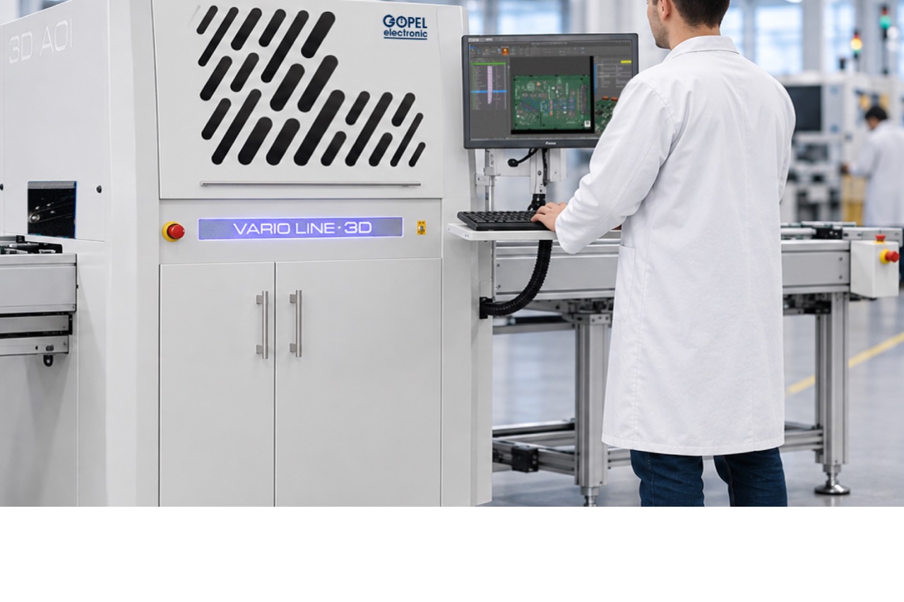 gopel-1.jpeg GÖPEL electronic inspection systems including Multi Line AXI X-ray and AOI platforms displayed at electronica 2026