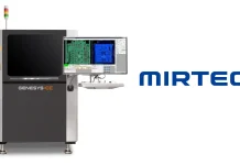 MIRTEC Wins 2026 Global Technology Award for Innovative GENESYS-CC AI-Based Conformal Coating AOI Series MIRTEC GENESYS-CC AI-Based Conformal Coating AOI Series winning the 2026 Global Technology Award at SMTA International