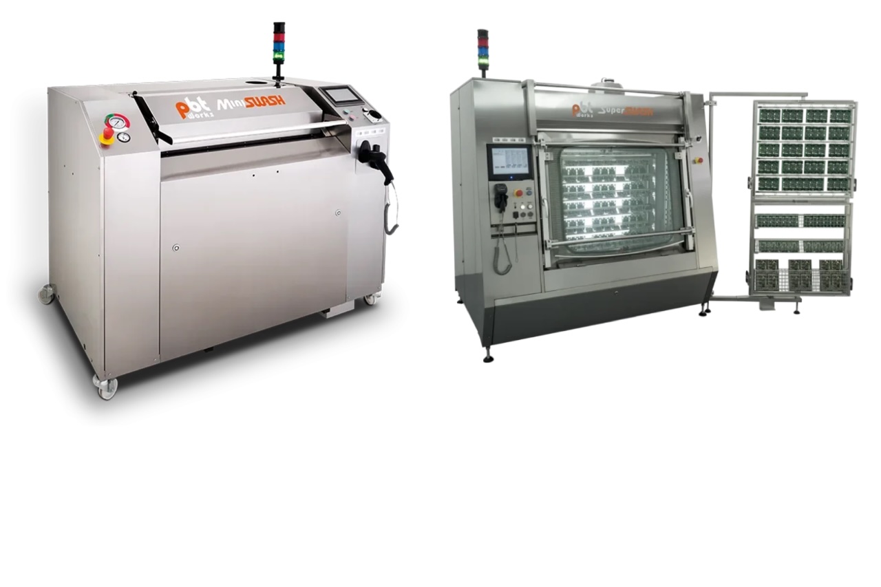 PBT Works SuperSWASH III PCBA cleaning system and MiniSWASH II stencil cleaner on display at SMTA Space Coast Expo