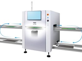 SAKI 3Di-LS3BX inline 3D bottom-side AOI system for THT solder joint and full-surface PCB inspection