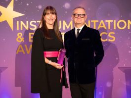 Debbie McDade, Managing Director of Advanced Rework Technology Ltd, celebrating two honours at the 2026 Electronics Industry Awards