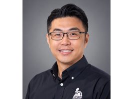 Indium Corporation assistant product manager presenting on compressible metal thermal interface materials at TestConX China 2026
