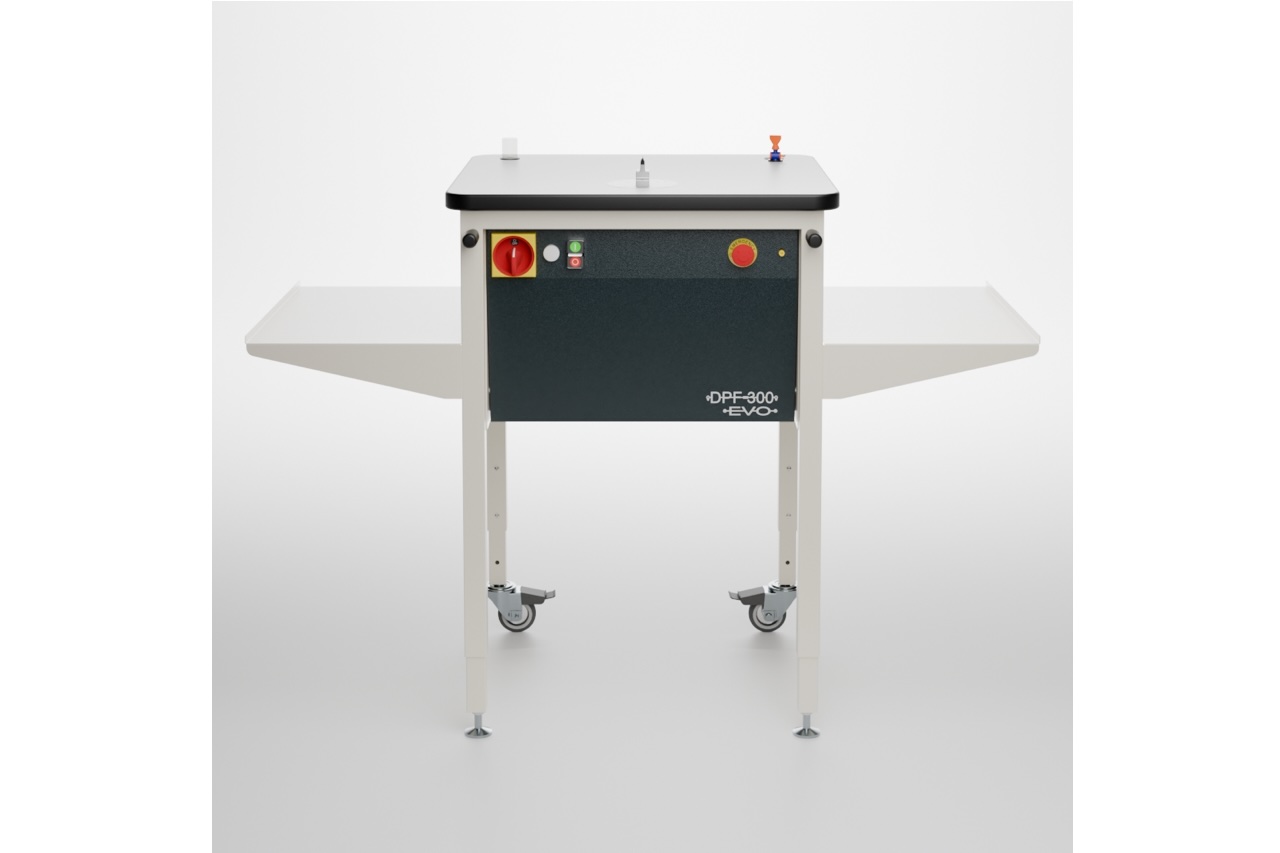 hakko-america.jpeg American Hakko DPF-300-EVO fume extractor with adjustable height for electronics assembly production environments