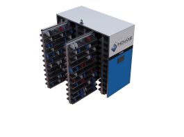 Inovaxe InoHD High-Density SMT Storage System with servo-driven mobile shelving and pick-to-light technology