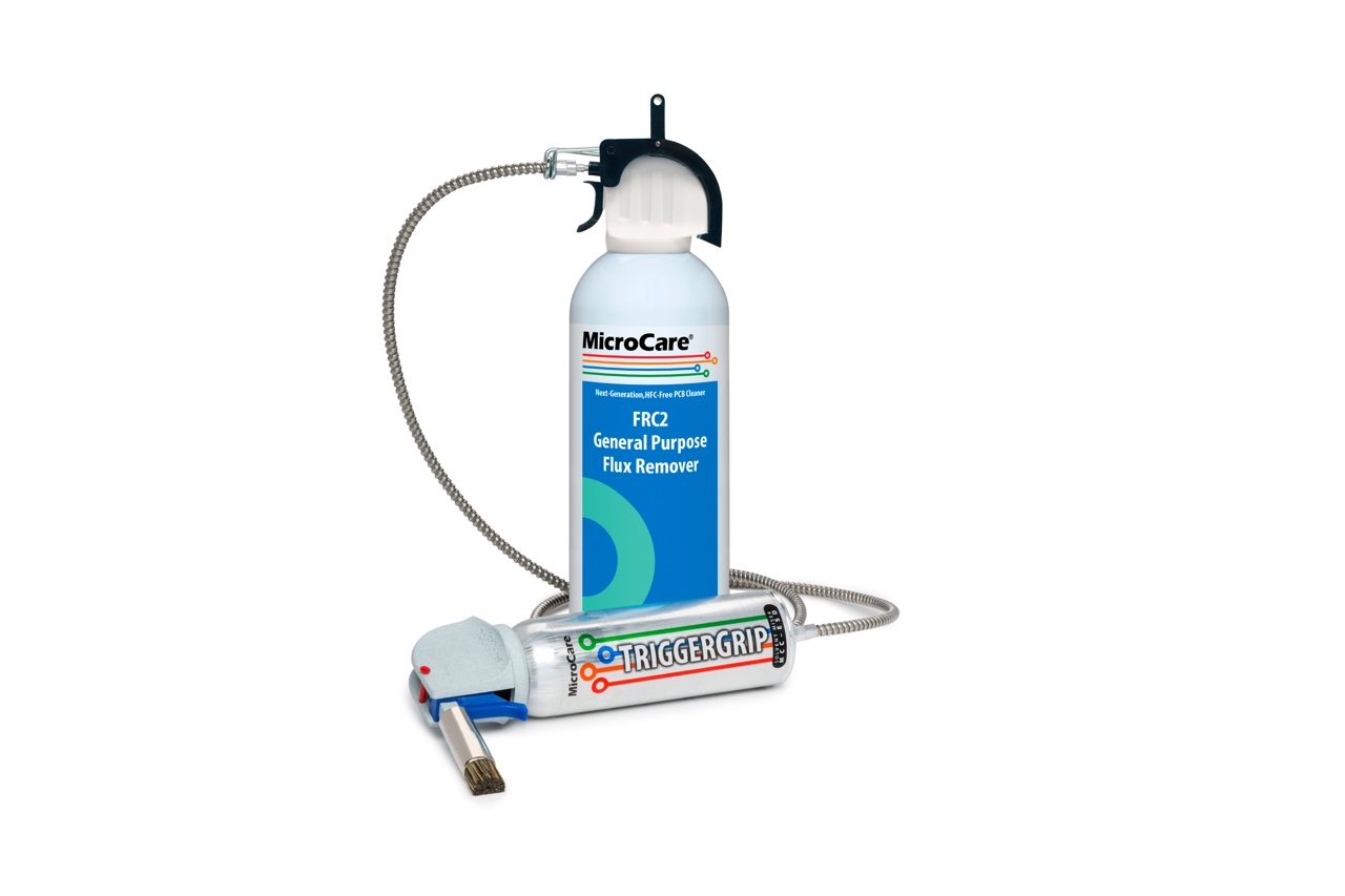 microcare-triggergrip.jpeg MicroCare FRC2 General Purpose Flux Remover aerosol can for electronics manufacturing and repair